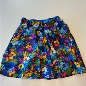 Vibrant Floral A-Line Skirt